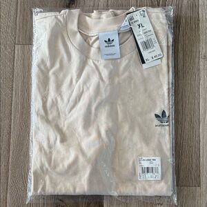 Adidas Men's Beige Skateboarding Tee - Long Sleeve - XL
